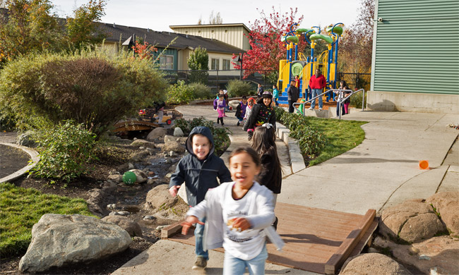 Kent kids get early learning boost at new Kent Family Center playground