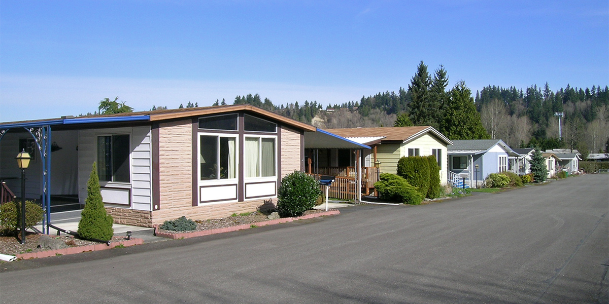 Manufactured homes at Wonderland Estates