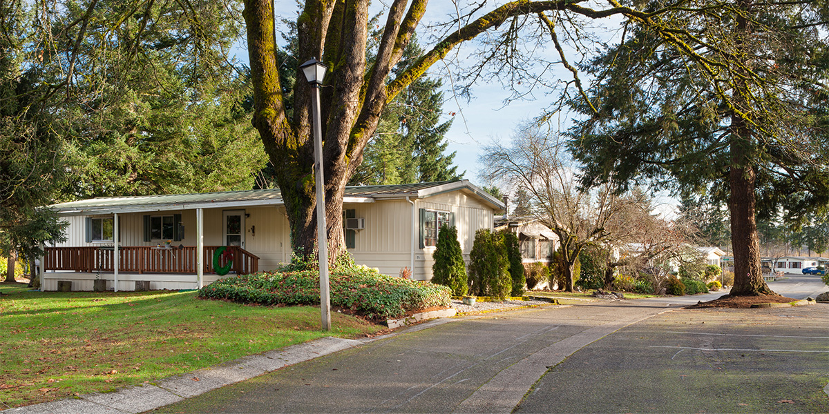 Manufactured homes at Wonderland Estates in Renton